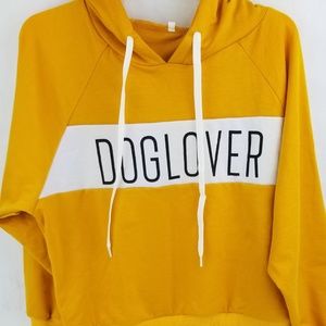 Dog lover hoodie, dog sweatshirt, yellow hoody